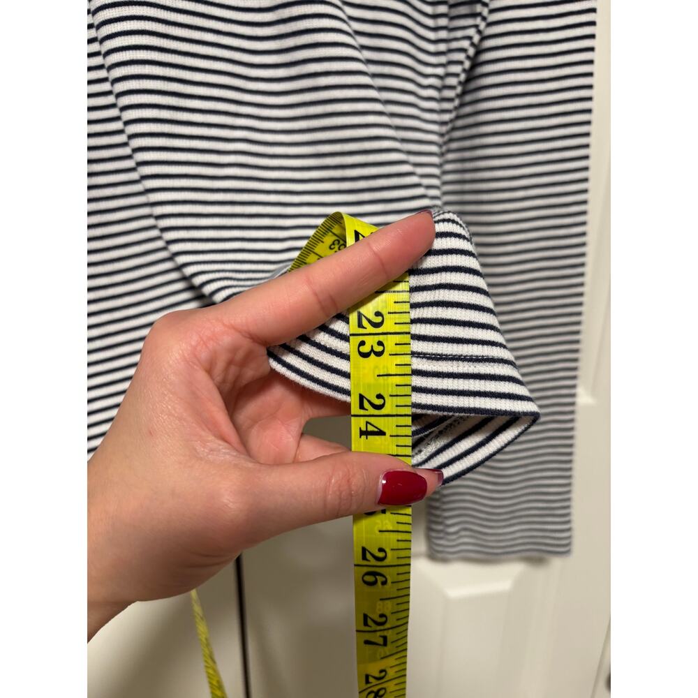 Vineyard Vines Striped Black White Turtleneck L - Picture 5 of 7
